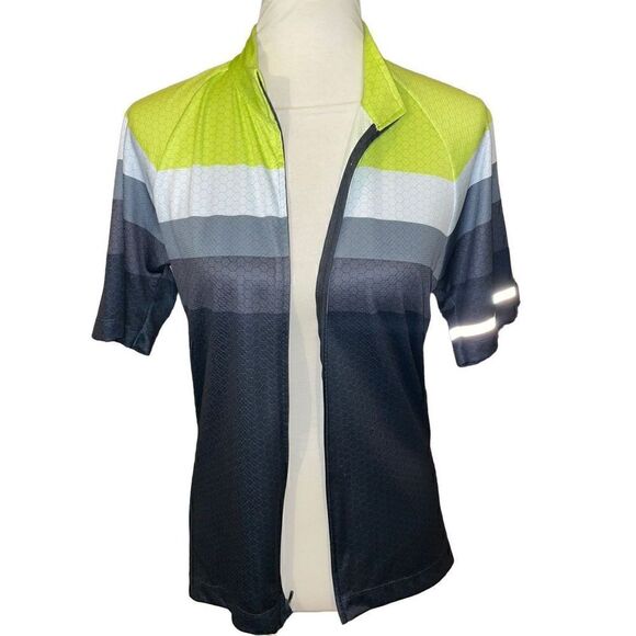 Novara Collared Shirt Short Sleeve Full Zip Closure Multicolor Size M - Picture 8 of 11